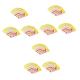 PartyKindom 300 Pcs Popcorn Bag Triangle Paper Popcorn Treat Boxes Paper Popcorn Boxes Container Yellow Candy Popcorn Holders Cups Snacks Holders Container Red Cups Cup Holder Mini