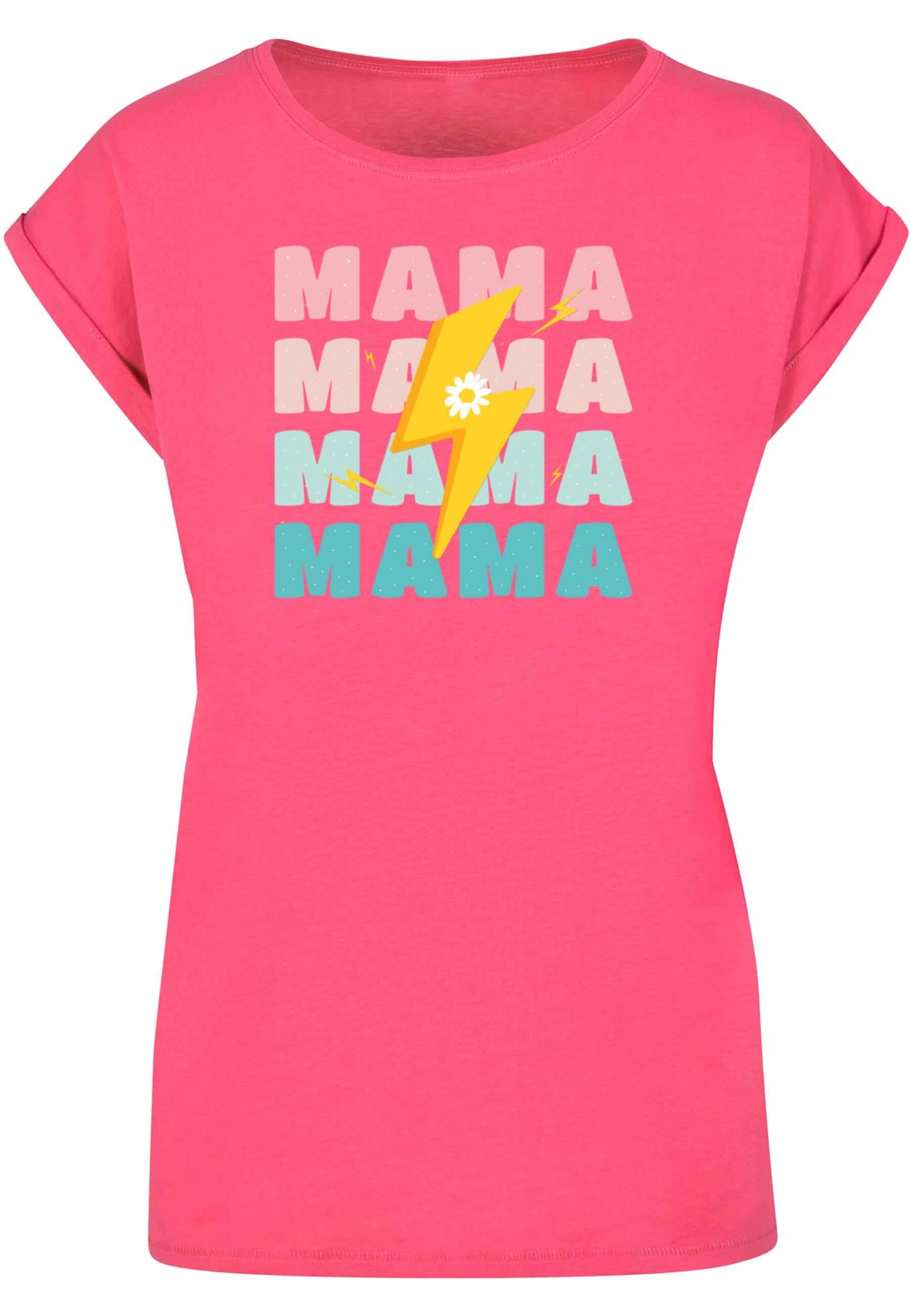 „T-Shirt MERCHCODE „“Damen Ladies Mothers Day – Mama T-Shirt““ Gr. XL, pink (hibiskuspink) Herren Shirts T-Shirts“