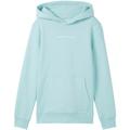 Hoodie TOM TAILOR Gr. 176, blau (pastel tur) Jungen Sweatshirts