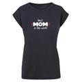 T-Shirt MERCHCODE "Damen Ladies Mothers Day - Best Mom In The World T Shirt" Gr. S, blau (navy) Herren Shirts T-Shirts