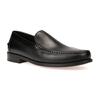 Slipper GEOX "U NEW DAMON A", Herren, Gr. 44, schwarz, Leder, elegant, Schuhe, Business Schuh, Loafer mit Blockabsatz