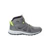 Wanderschuh JACK WOLFSKIN "WOODLAND 2 TEXAPORE MID M", Gr. UK 8,5 - EU 42,5, Normalschaft, grau (pebble, grau), Main Material: 100% Polyurethane; Second Material Lining Sole: 100% Rubber/ EVA, Schuhe