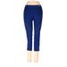 Nike Active Pants - Mid/Reg Rise Skinny Leg Cropped: Blue Activewear - Women's Size X-Small