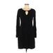 MICHAEL Michael Kors Casual Dress - Sweater Dress: Black Dresses - Women's Size Medium