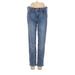 J.Crew Jeans - Mid/Reg Rise Straight Leg Denim: Blue Bottoms - Women's Size 26 - Medium Wash