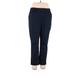 Lands' End Khaki Pant: Blue Print Bottoms - Women's Size 14