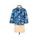 J.Crew Jacket: Short Blue Print Jackets & Outerwear - Women's Size 00