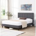 GZMWON Platform Bed Frame Upholstered in Gray | 75.11 H x 54.11 W x 42.61 D in | Wayfair NIUNIUW135657664