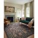 Black 114 x 90 x 0.19 in Area Rug - Rifle Paper Co. x Loloi Rosa Area Rug Polyester | 114 H x 90 W x 0.19 D in | Wayfair RASARSA-01BL007696