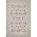 White 90 x 60 x 0.19 in Area Rug - Rifle Paper Co. x Loloi Rosa Ivory Area Rug Polyester | 90 H x 60 W x 0.19 D in | Wayfair RASARSA-01IV005076