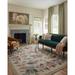 White 18 x 18 x 0.19 in Area Rug - Rifle Paper Co. x Loloi Rosa Cream Area Rug Polyester | 18 H x 18 W x 0.19 D in | Wayfair RASARSA-02CR00160S