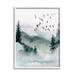 Stupell Industries Birds Flying Woodland Trees On Wood Painting Wood in Brown | 30 H x 24 W x 1.5 D in | Wayfair ay-125_wfr_16x20