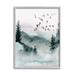 Stupell Industries Birds Flying Woodland Trees On Wood Painting Wood in Brown | 20 H x 16 W x 1.5 D in | Wayfair ay-125_cn_16x20