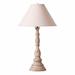 Canora Grey Profete Table Lamp Linen/Manufactured Wood in Brown | 25.5 H x 15 W x 15 D in | Wayfair CB9FBF3A87F443909F2A7BC85EE90DAF