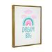 Isabelle & Max™ Dream Big Rainbow & Clouds Framed Floater Canvas Wall Art Design By Diane Neukirch Canvas | 21 H x 17 W x 1.7 D in | Wayfair