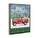 The Holiday Aisle® Jareliz Happy Holidays Truck On Canvas by Paul Brent Graphic Art Canvas | 31 H x 25 W x 1.7 D in | Wayfair