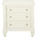 Alcott Hill® Cheynne 3 - Drawer Nightstand in White Wood in Brown/White | 30 H x 29 W x 17 D in | Wayfair 1C1A9A26561D4571BE567142F8E71571