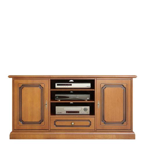TV Unterschrank klassisch in Nussbaumfarben 133 cm breit