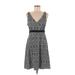 Lola Casual Dress - A-Line: Gray Print Dresses - Women's Size Medium
