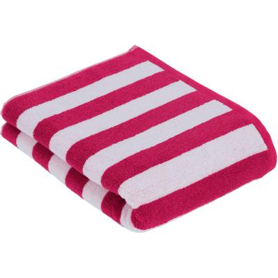 Badetuch VOSSEN "Calango", lila (cranberry), B:67cm L:140cm, Webfrottier, Obermaterial: 100% Baumwolle, Handtücher (Packung) Image