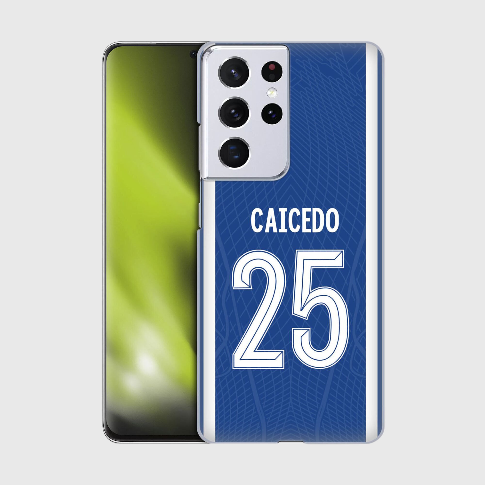Coque de téléphone Chelsea Moisés Caicedo 2023/24 Home Kit - Samsung