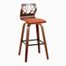 Carson Carrington Sala 30" Fixed-Height Bar Stool with Bent Wood Legs & Square Footrest (Set of 2)