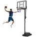 Portable Basketball Hoop Indoor, Grip-and-Pull Basketball Goal System Outdoor 4.4-10FT Height Adjustable for Kids/Adults