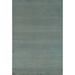 Aqua Blue & Green Modern Gabbeh Oriental Area Rug Handmade Wool Carpet - 4'10" x 6'10"