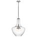 Kichler Lighting Everly Collection 3-light Chrome Pendant 20 inch Diameter