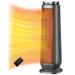 Ceramic Tower 1500W Indoor Space Heater with Oscillation, Remote Control, Programmable Thermostat & 8H Timer, ECO Mode