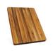 Rectangular Teak Wood Serving Board, Medium Size Reversible Cutting Board