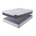 Signature Design by Ashley 12 Inch Chime Elite White/Gray 2-Piece King Mattress Package