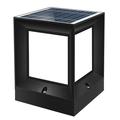 2pcs OSALADI 1 Set Waterproof Solar Post Light LED Deck Light Outdoor Courtyard Post Light Fence Solar Powered Lamp