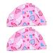 2pcs Swimming Hats Children Swim Hats Adorable Kids Swimming Hats for Summer