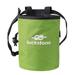 BESHOM Climbing Magnesium Chalk Bag Weightlifting Adjustable Waist Belt Chalk Bag Green