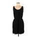 Ann Taylor LOFT Casual Dress - Shift: Black Solid Dresses - Women's Size Small