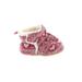 Old Navy Booties: Slip On Stacked Heel Casual Red Fair Isle Shoes - Size 0-3 Month