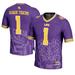 Men's GameDay Greats #1 Purple LSU Tigers Icon Print Football Fashion Jersey