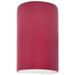Justice Design Ambiance 12 1/2"H Cerise Cylinder Wall Sconce