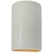 Ambiance 12 1/2"H Matte White Closed LED Outdoor Wall Sconce