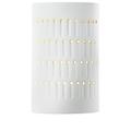 Ambiance 9 1/4"H Gloss White Ceramic Outdoor Wall Sconce