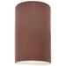 Ambiance 12 1/2"H Clay Closed LED ADA Outdoor Wall Sconce