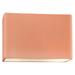 Ambiance 8"H Blush Wide Rectangle Closed Top ADA Wall Sconce