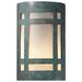 Ambiance 9 1/2"H Verde Patina LED ADA Outdoor Wall Sconce