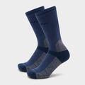 Peter Storm Women's Midweight Outdoor Socks - 2 Pair Pack - Blue, Blue