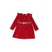 OshKosh B'gosh Special Occasion Dress - A-Line: Red Solid Skirts & Dresses - Size 2Toddler