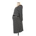 Old Navy - Maternity Casual Dress - Midi: Black Stripes Dresses - Women's Size X-Small