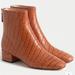 J. Crew Shoes | J Crew Roxie Ankle Boots In Croc Size 7 | Color: Brown | Size: 7
