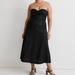 Madewell Dresses | Madewell Linen Cutout Strapless Black Dress Size 16 | Color: Black | Size: 16