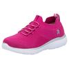 Slip-On Sneaker RIEKER SPORT, Damen, Gr. 38, pink (fuchsia), Textil, sportlich, Schuhe Sneaker, Slipper, Freizeitschuh, Schlupfschuh mit Elastik-Einstieg